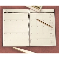 Desk sized Monthly planner with unruled boxes