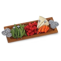 Acacia Foodie Bites Serving Tray with matching food picks.... from ASI 88675...