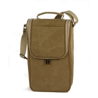 BYOB Double Bottle Wine Bag Tan