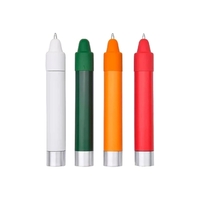 3.38" x 0.56" twist-action plastic ballpoint crayon shaped stylus pen with......