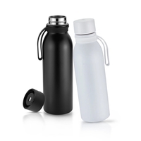 20 ounce double wall stainless steel insulated water bottle with...