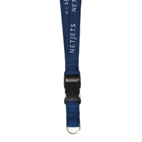 Polyester lanyard with detachable buckle and up to 8 colors sewn... from ASI...