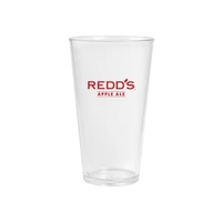 16 oz. pint glass made of crystal clear styrene plastic.... from ASI 98360...