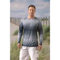 Mirage long sleeve tee made of 100% microfiber performance polyester.... from...