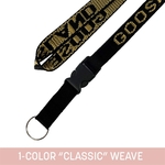 3/4" Woven Detachable Lanyard - "Classic" Weave