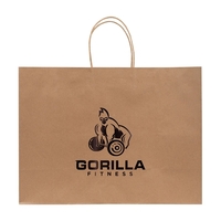 Twisted handle kraft shoppers get a glow-up with a folded turn-top... from...