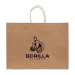 J- Fold Natural Kraft Shopping Bag