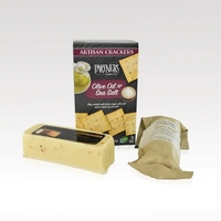 Olive Oil and Sea Salt Crackers Hickory Smoked Beef Summer Sausage Mild...