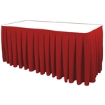 Non-Printed 15' Box Pleat Table Skirt