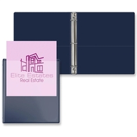 1" Round three ring binder made of vinyl with front and... from ASI 54040 Fey...