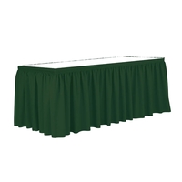 Non-Printed 15' Shirred Table Skirt