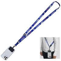 60" x 3/4" polyester and TPU pocket free crossbody cellphone lanyard... from...