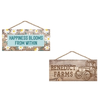 MDF Wood Hanging Sign... from ASI 92531 Unique Custom Products / UCP