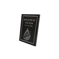 5" x 7" Black Granite Rectangle Tile