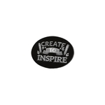 5" x 7" Black Granite Oval Tile