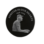 6" Black Granite Circle Tile