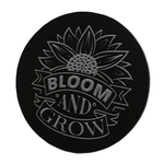 12" Black Granite Circle Tile