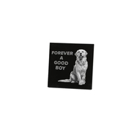 3.75" Black Granite Square Tile