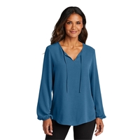 Port Authority Ladies Textured Crepe Blouse... from ASI 84863 SanMar