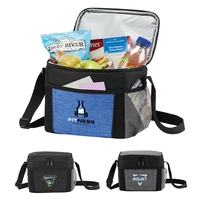 Lunch cooler bag features a fully insulated, waterproof main compartment...