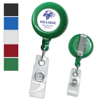 These economical custom badge reels come with a slide-type belt clip... from...