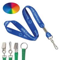 Top quality, full color, custom dye-sublimated lanyards available in 5...