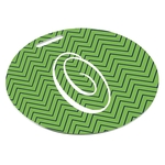 Custom Sublimated Metal Circle Bag Tag 3.5" x 3.5"