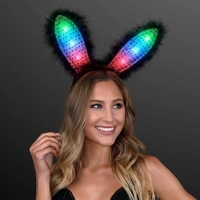 Light up bunny ears headband