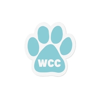 5" x 4 3/4" paw print shaped car magnet with customization.... from ASI 98360...