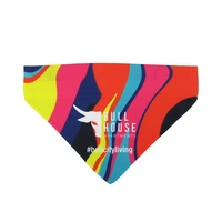 100% polyester, triangle bandanna with a full-color imprint. Measures 10.25"...