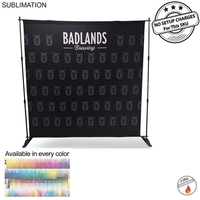 8' Exhibitor Expanding Display Kit, Media Wall, Backdrop, with Full Color......
