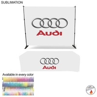 Tradeshow Booth Package Deluxe, 10' Expanding Display and 8' Sublimated...