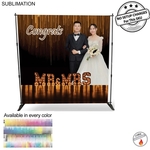 Wedding Photo 8' Backdrop, Media Wall