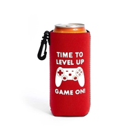 4" x 6" neoprene bottle sleeve with clip and silkscreen imprint.... from ASI...