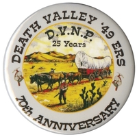 Round 2 1/2" 2-piece button with standard safety pin back.... from ASI 53408...