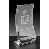 The Edict Award manipulates the ordinary optical crystal glass panel by......