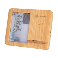 Bamboo Photo Frame & 10W Wireless Charger