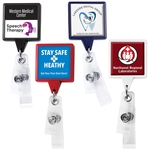 Anti-Microbial 2 Strap Square Badge Reel