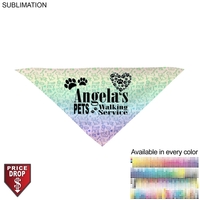 Medium Dog Bandana, 19x19x27, Sublimated