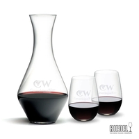 RIEDEL Merlot Decanter & Stemless Wine Set