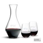 RIEDEL Merlot Decanter & Stemless Wine Set