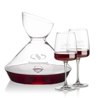 The Woodbury Carafe and wine glasses set will make a statement... from ASI...