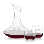 Hampton Carafe & Garland Stemless Wine