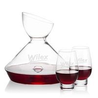 The Woodbury Carafe and wine glasses set will make a statement... from ASI...