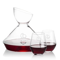 The Woodbury Carafe and wine glasses set will make a statement... from ASI...