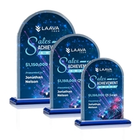 The Magnificent Bridgeport VividPrint™ Award on base features a 0.75"...