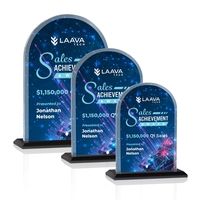 The Magnificent Bridgeport VividPrint™ Award on base features a 0.75"...