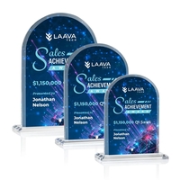 The Magnificent Bridgeport VividPrint™ Award on base features a 0.75"...