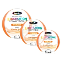 Made of Starfire Crystal, the beautiful round Stanton VividPrint™ Award...