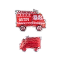 Fire Truck Shaped PVC pouch filled with gel beads; works with... from ASI...